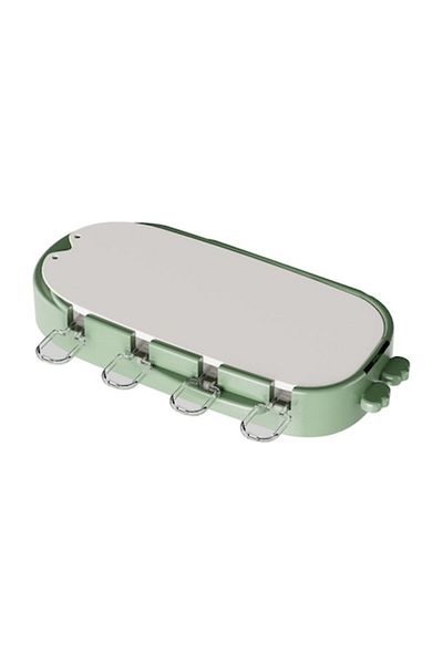 Royal Forma pentru inghetata, 4 compartimente, forme cu animalute, silicon si ABS, 21 x 12.8 x 3cm, verde