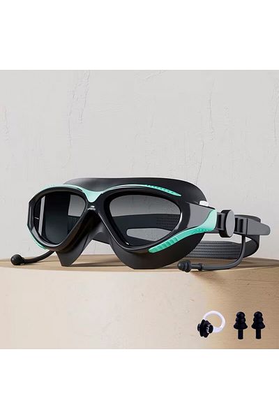 Choice Other Blue Large frame swimming goggles anti-fog professional high-definition swimming goggles adjus