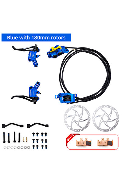 Choice أزرق مع دوارات 2025 ONIRII IIIPRO R2X4 فرامل قرص هيدروليكية للدراجات ا...