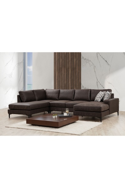 Vivense Porto Köşe Koltuk, Kahve, Sağ Köşe