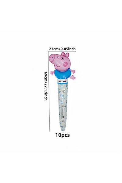 Choice Other Other 10pcs 5pcs and 8pcs Peppa Pig Long Hand Stick Balloons Children Happy Birthday Party Dec