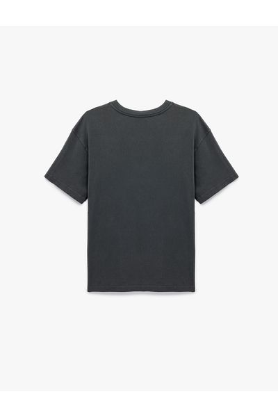 Koton Short Sleeve Crew Neck Cotton Oversize T-Shirt