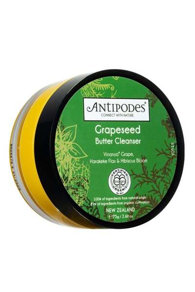 Antipodes Unt de curățare cu semințe de struguri, pentru femei, 75 g