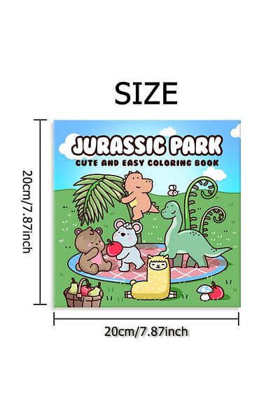 Choice MULTI JURASSIC PARK Bold-easy Patterns Coloring Book for Adults Cute Drawing Book Perfect Gift for P