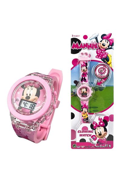 OEM Ceas digital copii cu lumina led si design Minnie Disney