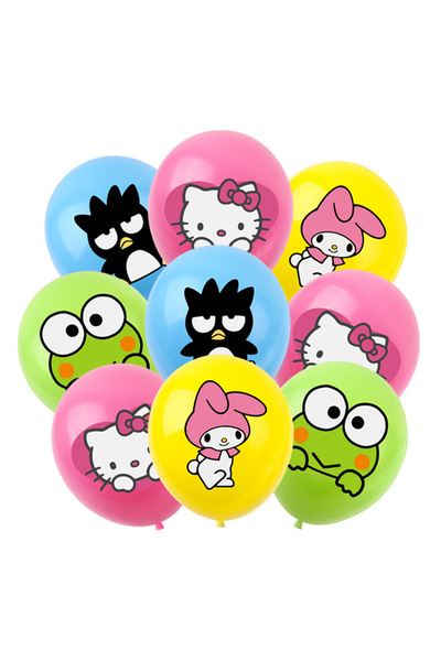 Miniso 1pack 10pcs 10Pcs Sanrio Hello Kitty Latex Balloon Set Party Supplies Boy GirlBirthday Baby Shower P