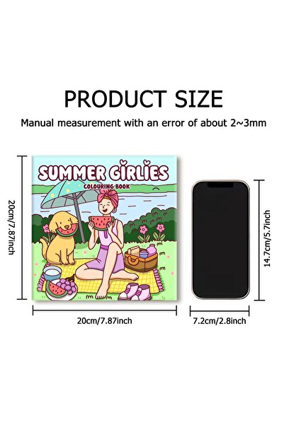 Choice MULTI SUMMER GIRLIES: Coloring Book for Adults Featuring Cute Cozy Daily Activities for Relaxation (