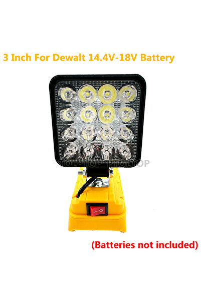 Choice 3 Inch For Dewalt HOT 3 Inch Outdoor LED Work Light For Dewalt 18V Battery Portable Spotlights Fishi