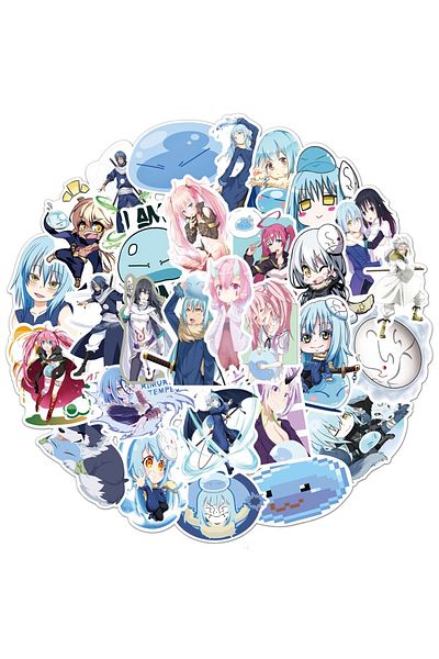 Choice 50PCS That Time I Got Reincarnated As A Slime Cool Japanese Anime Stickers for Kids Teens Adults ...