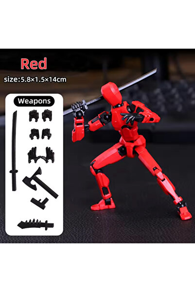 Choice1 Black red Assembled Titan Action Figures Set Action Figure Robot Anime Stick Figures Toys For Boys M