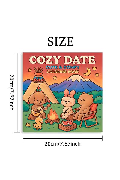 Choice MULTI COZY DATE Bold-easy Patterns Coloring Book for Adults Cute Drawing Book Perfect Gift for Party