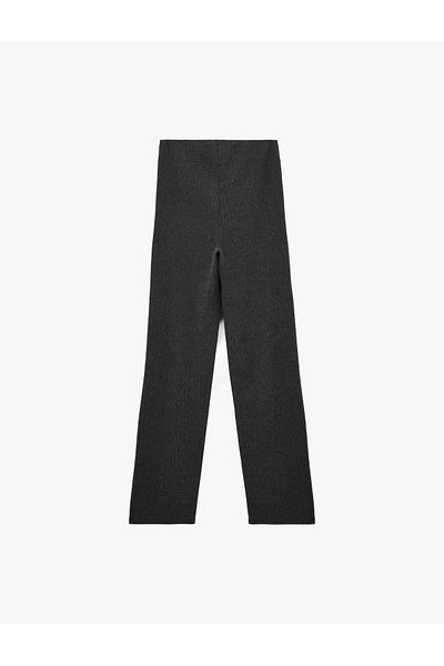 Koton Bürümcük Fabric Slim Fit Long Straight Leg Trousers