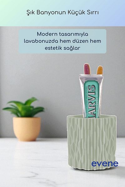 Evene Θήκη οδοντόβουρτσας Θήκη οδοντόβουρτσας Βάση οδοντόβουρτσας Θήκη οδοντόβουρτσας Μαλακό ανοιχτό πράσινο χρώμα Μοντέλο 78