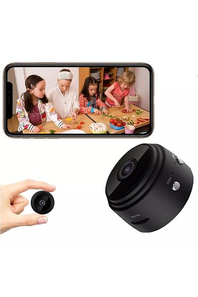 ElastiX Mini camera video Wireless, mini camera cu senzori de miscare, camera de supraveghere