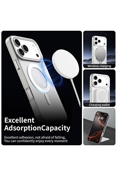 SKYDDAR INNOVATION Carcasă pentru iPhone 17 Pro, CandyCase, Magsafe, set de autocolante, albă