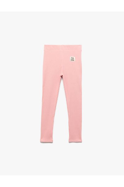 Koton Cotton Camisole Rib Detailed Ankle Length Leggings