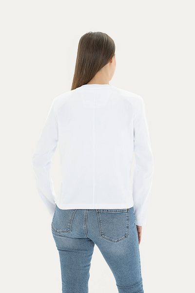 qanpaq Mecy - White Women's Snap Padded Long Sleeve Basic