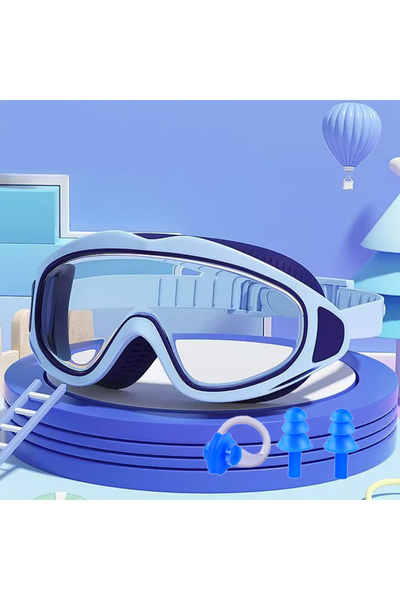 Choice نظارات سباحة للأطفال باللون الأزرق العميق؛ مضادة للضباب والأشعة فوق ال...