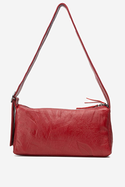 Dericlub Τσάντα ώμου Diana με ρυθμιζόμενη ζώνη από γνήσιο δέρμα ΒΡΑΤΣΙΤΟ