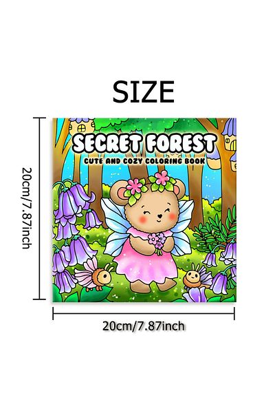 Choice MULTI SECRET FOREST Bold-easy Patterns Coloring Book for Adults Cute Drawing Book Perfect Gift for P