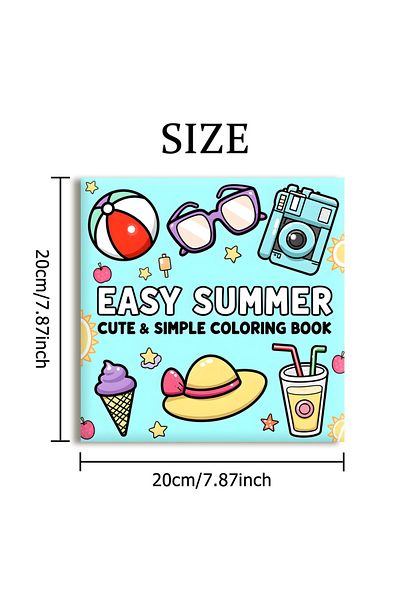 Choice EASY SUMMER Bold-easy Patterns Coloring Book for Adults Cute Drawing Book Perfect Gift for Party ...