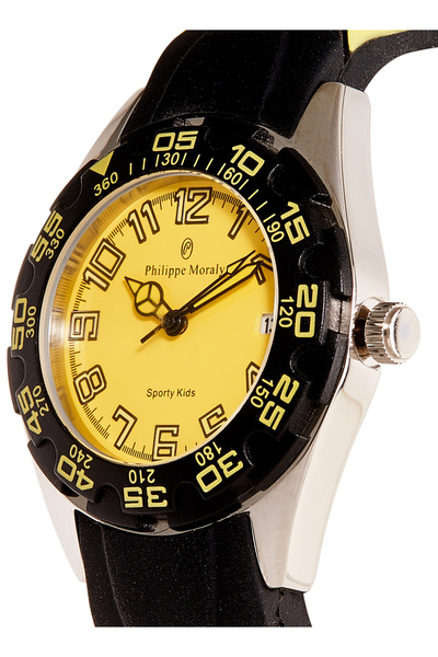 Philippe Moraly Water Resistant Rubber Analog Wrist Watch RK1111WLL