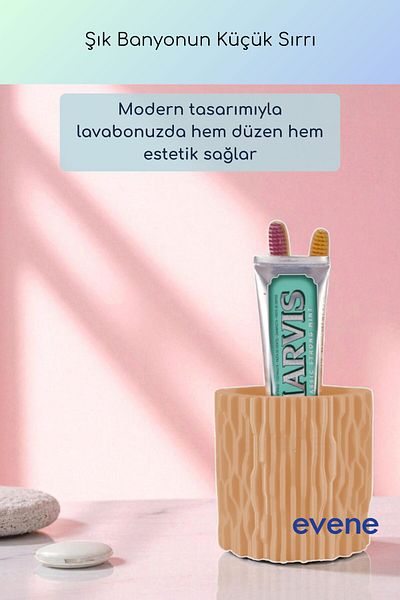 Evene Θήκη οδοντόβουρτσας Βάση οδοντόβουρτσας Βάση οδοντόβουρτσας Μπεζ Χρώμα Μοντέλο 78