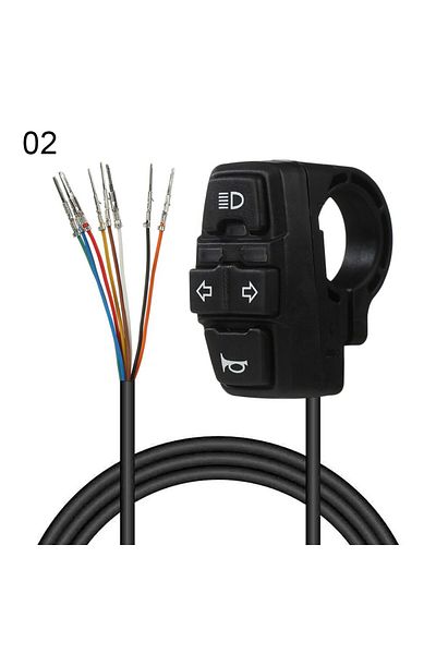 Choice 02 Electric Bike Scooter Light Switch DK226 Ebike Lamp and Horn Switch DK336 for Motorcycle Button C