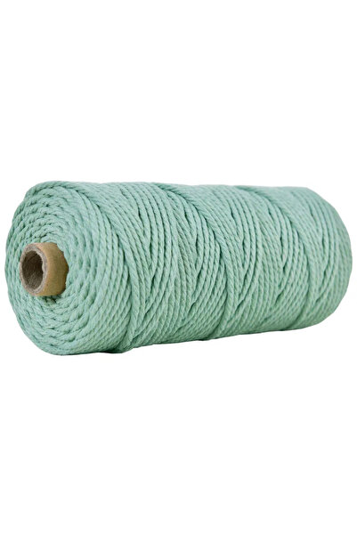Choice 100 متر × 3 مم 20 110 ياردة 100% قطن ديكور بوهو مصنوع يدويًا 3 مم حبل ملون خيط مكرمية ملتوية S
