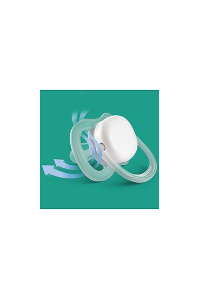 Philips Avent Pacifier set, Philips Avent orthodontic, Ultra Air Neutral, 2 pcs, 6-18 months, Lemon