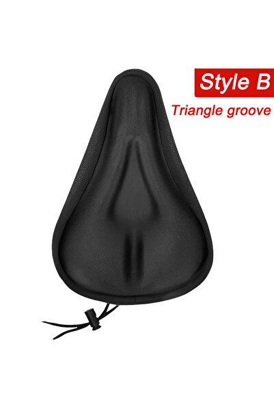 Choice Triangle groove(B) 3D Soft Bicycle Seat Cover Thickened Breathable Bic...