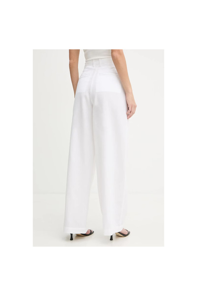 Tommy Hilfiger TENCEL LINEN SZÉLES LÁBÚ NADRÁG