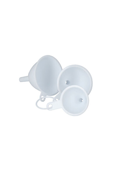 Chef Craft مجموعة قمع بلاستيكية مكونة من 3 قطع بمقاس 2.5-3.75 بوصة