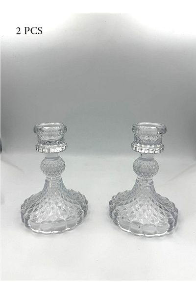 GIFT Crystal candle holders, set of 2