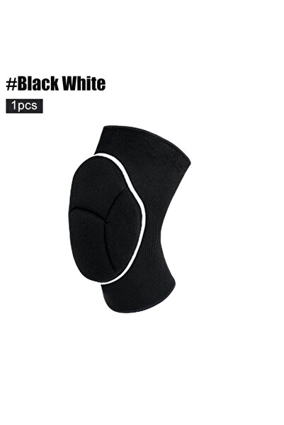 Choice واقيات الركبة من قطعة واحدة باللون الأسود والأبيض، إسفنجة سميكة مضادة ...