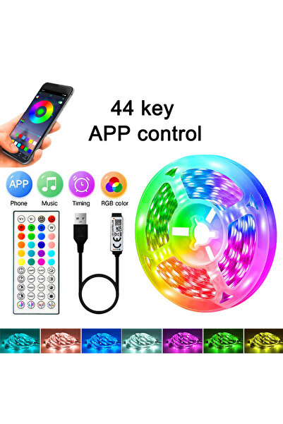 Choice شريط إضاءة LED بطول 40 مترًا (1 متر) مزود بتقنية بلوتوث و44 مفتاحًا، مع تطبيق للتحكم عن بُعد، يعمل بمنفذ USB بجهد 5 فولت، ومزامنة الموسيقى.