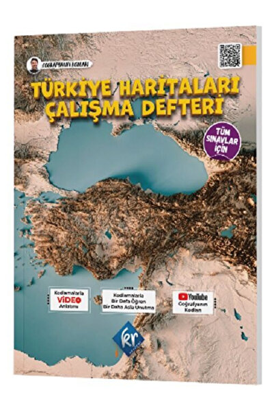 Efsane Yayınları Türkiye Haritaları Çalışma Defteri / Kodlamalarla Video Anlatımı - Tüm Sınavlar İçin