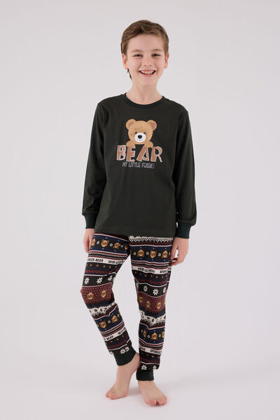 Arnetta Erkek Çocuk Gri Pijama Takımı