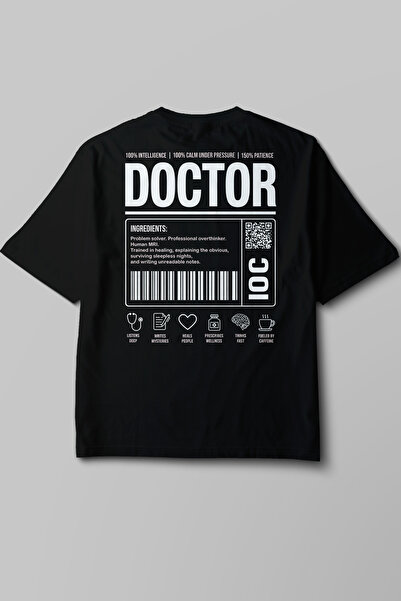 Pratik Medikal Doctor - Oversize T-Shirt Μαύρο Unisex