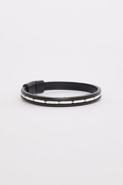 Tudors Men's Genuine Leather Bracelet