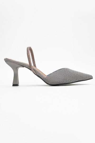 Ataköy Ayakkabı Women's Silvery Heel Shoes