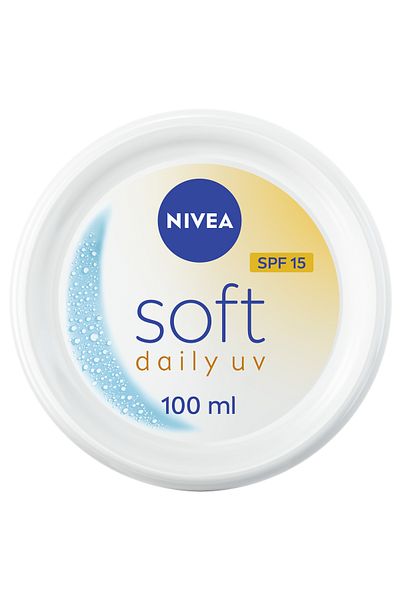 NIVEA Soft Daily UV with SPF15, Moisturizing Cream for Body, Hand & Face, 100ml