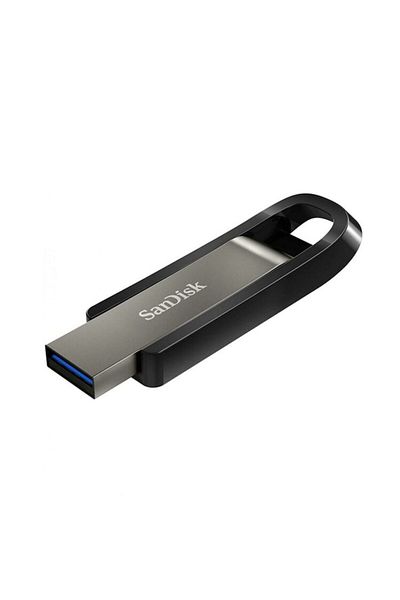 SanDisk Stick de Memorie 64GB, USB 3.2, Click SanDisk, Metal, Grey