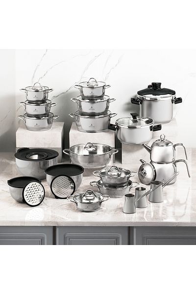 Aryıldız Solo 41 Piece Steel Dowry Set