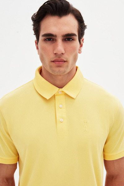 Twn Μπλουζάκι πόλο με λεπτή εφαρμογή με λουλούδια Pique