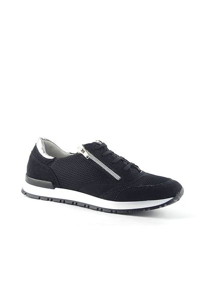 ZAZAMAG Women's casual shoes made of natural suede and textile Blacky, black