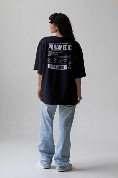 Pratik Medikal Paramedic - Oversize T-Shirt Black Unisex