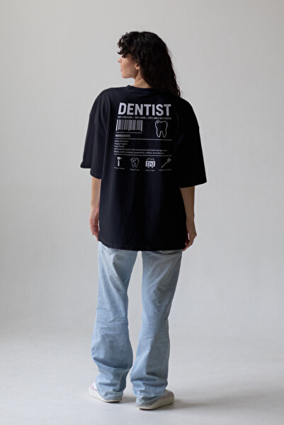 Pratik Medikal Dentist - Oversize T-Shirt Black Unisex