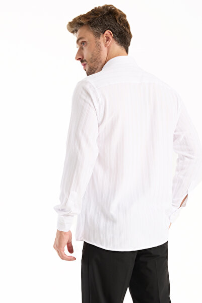 Varetta Men's Shirt Long Sleeve Pocket Oversize Comfortable Fit Loose Cotton Lycra Daily Stylish Classic Model