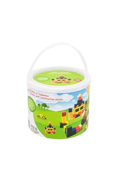 divendi-ro Cărămizi de construcție din lemn, 50 de bucăți, 3 ani+, 18×15 cm